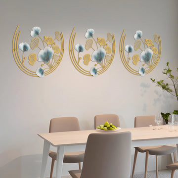 Rust-Proof Wall Art Decor Simple Installation Decorative Wall Sculpture Easy to Clean for Living Rooms/Bedrooms/Kitchens