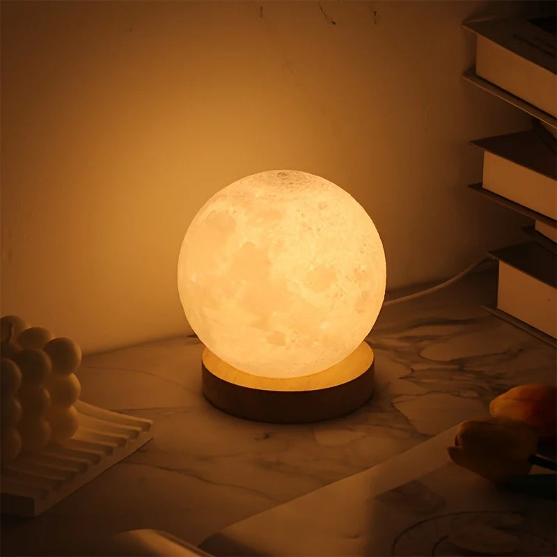 1PC Spherical Table Lamp LED Bedside Lamp Warm Warm Bedroom Nightlight Simple Atmosphere Lamp