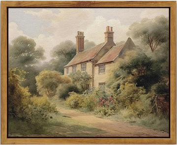 Landscape Oil Painting Framed Canvas Painting Living Room Wall Decor Landscape Mural Picture Bedroom Mural Framed