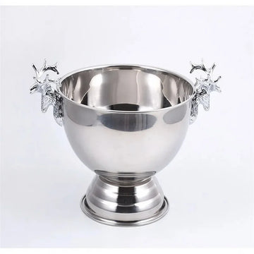 New Deer Ear Ice Bucket Stainless Steel Gold Silver Champagne Wine Bottle Holder for Home Party Bar Nightclub