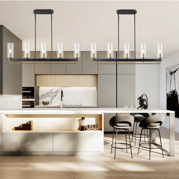Kitchen Island Lighting Black and Gold Chandelier Linear Chandeliers for Dining Room Kitchen Island Lights for Kitchen