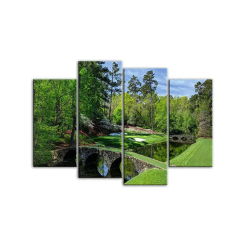 No Frame Master Augusta Golf Course 4 Panel Wall Art Painting Picture Print On Canvas Pictures for Home Decor Decoration