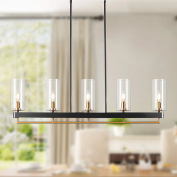 Kitchen Island Lighting Black and Gold Chandelier Linear Chandeliers for Dining Room Kitchen Island Lights for Kitchen